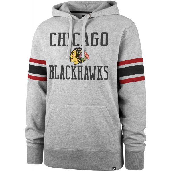 47 NHL CHICAGO BLACKHAWKS DOUBLE BLOCK SLEEVE STRIPE HOOD Mikina