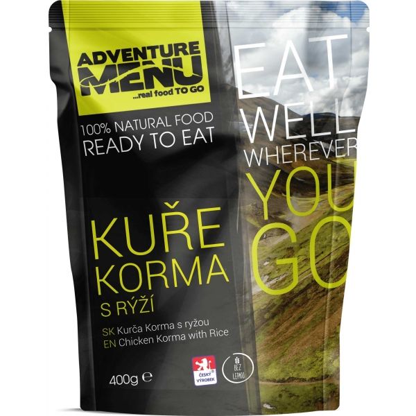 ADVENTURE MENU KUŘE KORMA S RÝŽÍ Outdoorová strava