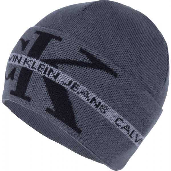 Calvin Klein MONOGRAM COTTON TAPE BEANIE Zimní čepice