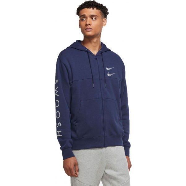 Nike NSW SWOOSH HOODIE FZ SBB MTL M Pánská mikina