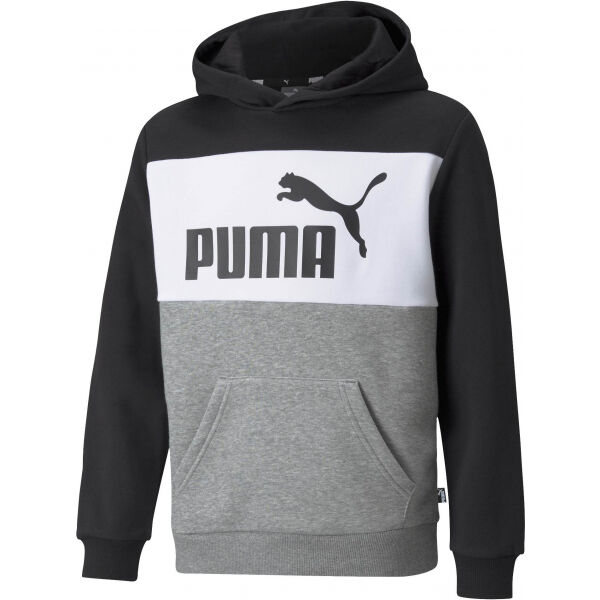 Puma ESS+COLORBLOCK HOODIE FL B Chlapecká mikina