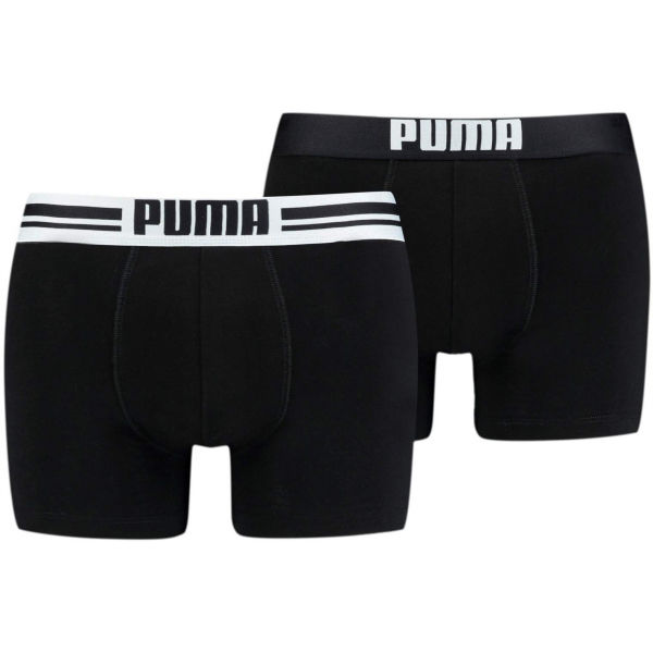 Puma PLACED LOGO BOXER 2P Pánské boxerky