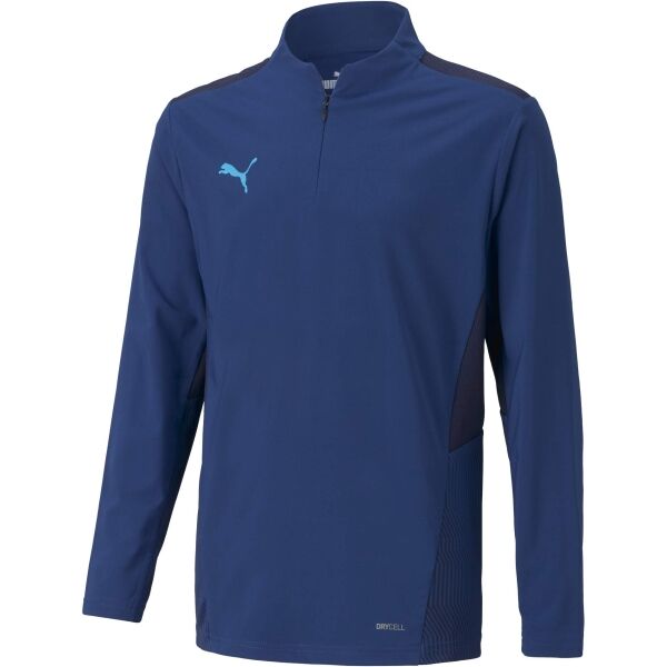 Puma TEAMCUP 1/4 ZIP TOP JR Chlapecká sportovní mikina