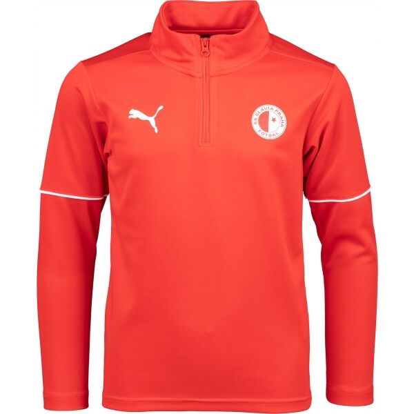 Puma TEAMGOAL 1 4 ZIP TOP CORE JR SLAVIA Chlapecká mikina