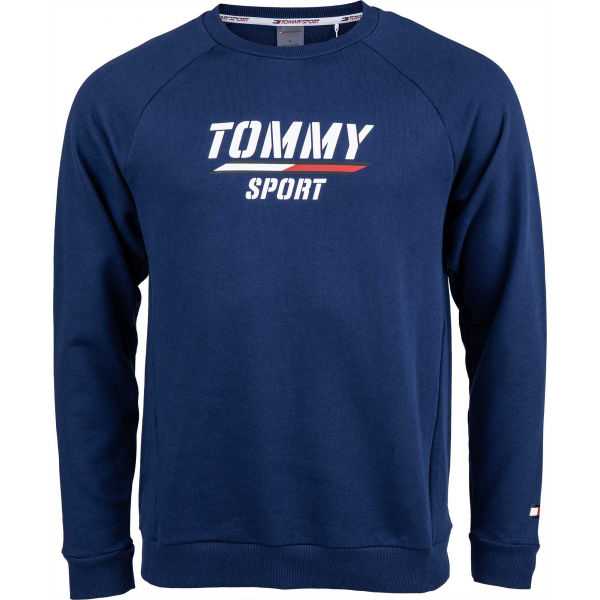 Tommy Hilfiger PRINTED FLEECE CREW Pánská mikina