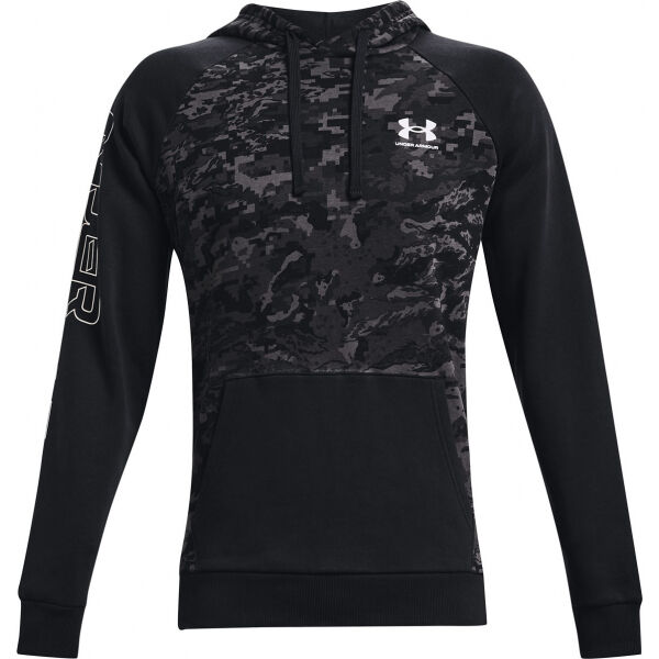 Under Armour RIVAL FLC CAMO SCRIPT Pánská mikina