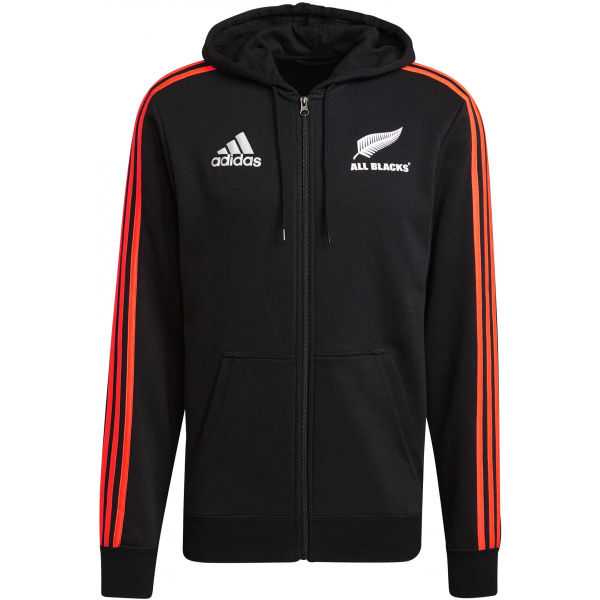 adidas ALL BLACKS RUGBY 3 STRIPES FZ HOODY Pánská mikina