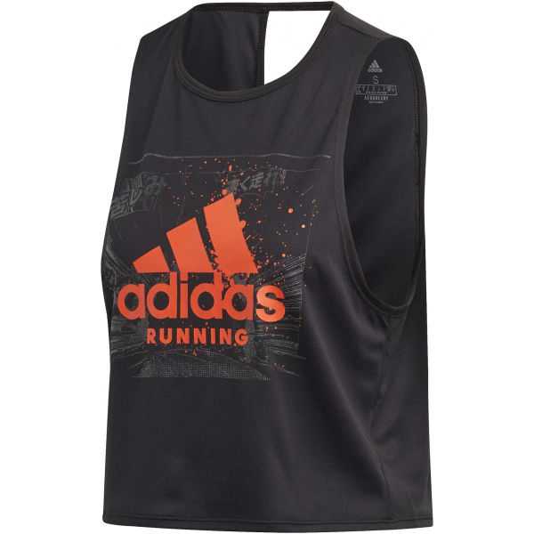 adidas FAST GFX CROP Dámské sportovní tílko