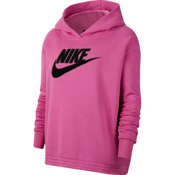 Nike NSW ICN CLSH FLC HOODIE PLUS W Dámská mikina