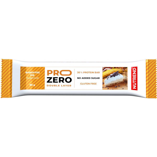 Nutrend PROZERO BANÁNOVO-KARAMELOVÝ KOLÁČ 65g Proteinová tyčinka