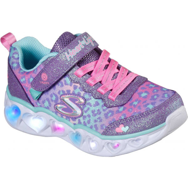 Skechers HEART LIGHTS SHIMMER SPOTS Dětská volnočasová obuv