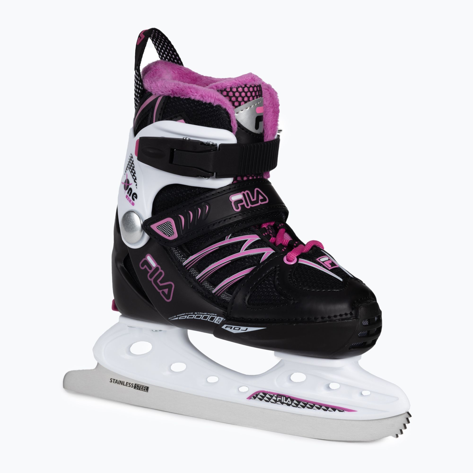 Fila Dětské lední brusle Fila X-One G Ice Black/Pink