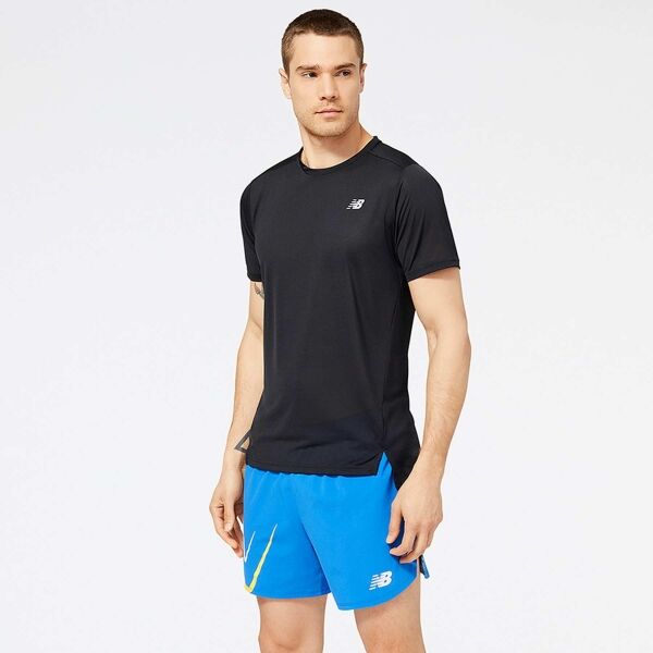 New Balance ACCELERATE SHORT SLEEVE Pánské sportovní triko