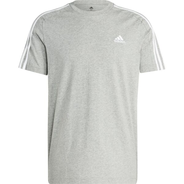 adidas ESSENTIALS SINGLE JERSEY 3-STRIPES Pánské triko