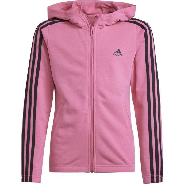 adidas ESSENTIALS 3-STRIPES FULLZIP HOODIE Dívčí mikina